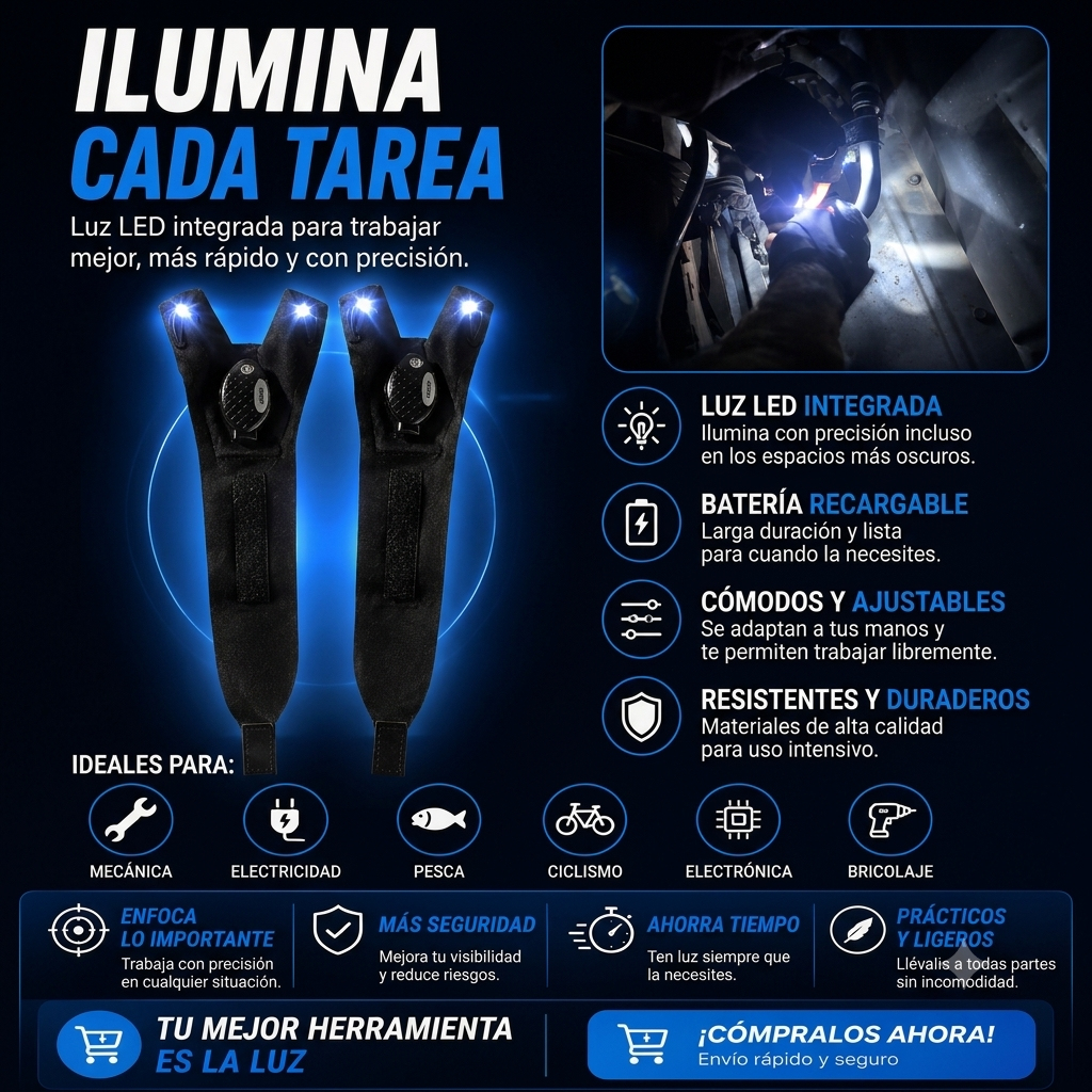 Guantes Con Luz Led